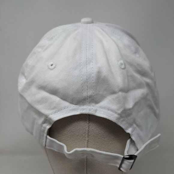 US Med Savers Slideback Hat White One Size Adjustable Vented Hole Promotique - Picture 5 of 7